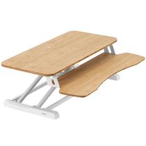 Conversor de mesa VIVO K Series 81 cm de altura ajustável branco Conversor de mesa VIVO K Series 81 cm de altura ajustável branco