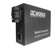 Conversor de Mídia DCWorld Fast DX SM 20KM Conversor de Mídia DCWorld Fast DX SM 20KM