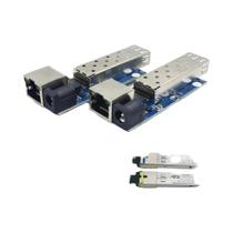 Conversor De Mídia Mini POE 1.25G Transceptor SFP Gigabit Entrada 5V-24V Switch De Fibra Ethernet