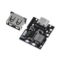 Conversor De Potência Tipo-C Micro USB 5V 1A 2A Para Bateria De Lítio Com Indicador LED