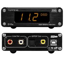Conversor de sinal eletrônico KGUSS Topping D10s USB DAC preto