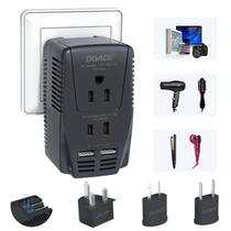 Conversor de tensão DOACE 2000W 220V a 110V para secador de cabelo
