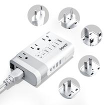 Conversor de tensão DOACE 220V a 110V 350W para viagens pela Europa