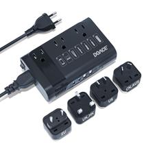 Conversor de tensão DOACE 350W 220V a 110V com plugue de viagem