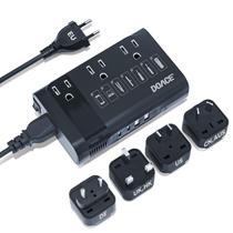 Conversor de tensão DOACE 350W 220V a 110V para viagens pela Europa