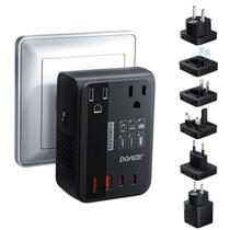 Conversor de tensão DOACE 350W 220V a 110V para viagens pela Europa