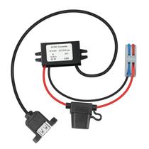 Conversor de tensão MZHOU DC 12/24V para 5V 3A 15W USB-A IP68 Conversor de tensão MZHOU DC 12/24V para 5V 3A 15W USB-A IP68