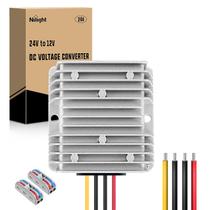 Conversor de tensão Nilight 24V a 12V 240W 20A à prova d'água Conversor de tensão Nilight 24V a 12V 240W 20A à prova d'água