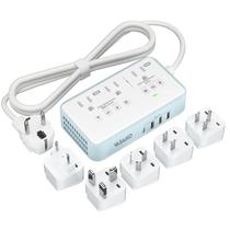 Conversor de tensão VASAIKO 220V a 110V 2000W com 4 plugues USB EU Conversor de tensão VASAIKO 220V a 110V 2000W com 4 plugues USB EU