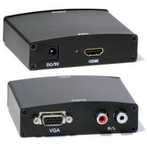 Conversor de VGA para HDMI com áudio e fonte