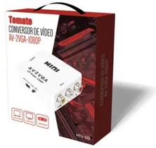 Conversor de Vídeo AV2 para VGA Tomate MTV-613 - Alta Resolução e Conexões Múltiplas