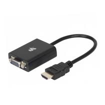Conversor de Vídeo HDMI para VGA Saída R/L com Cabo P2ST - 5+