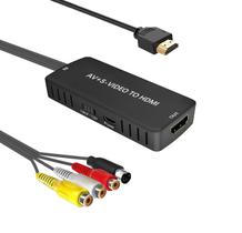 Conversor de vídeo LVY SVideo para HDMI 1080P/720P com cabo 5V Conversor de vídeo LVY SVideo para HDMI 1080P/720P com cabo 5V