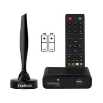 Conversor Digital de TV + Antena Interna + 2 Pilhas AAA - Intelbras