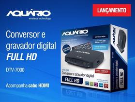 Conversor Digital E Gravador Dtv7000s Aquario