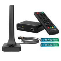 Conversor e Gravador Sinal Digital de TV + Antena Interna + 2 Pilhas AAA - Intelbras