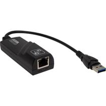 Conversor Giga USB para RJ45 Ethernet Preto Conversor Giga USB para RJ45 Ethernet Preto