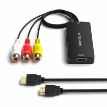 Conversor HDMI para Composto/AV 1080p/720p - Suporte para TV HD, Projetor e Games