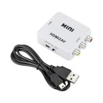 Conversor HDMI para RCA 1080p - Adaptador de Vídeo Composto com Áudio