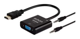 Conversor HDMI para VGA com Saída de Áudio Ideal para PC, Notebook e Projetor Conversor HDMI para VGA com Saída de Áudio Ideal para PC, Notebook e Projetor