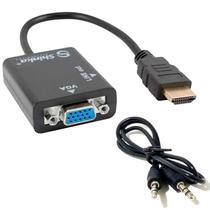Conversor Hdmi Para Vga Preto Conversor Hdmi Para Vga Preto