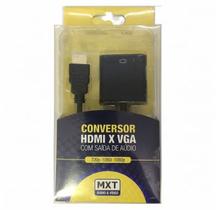 Conversor HDMI x VGA C/ Saída de Áudio - MXT