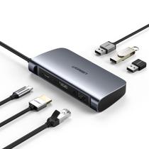 Conversor Hub USB-C para 3 USB 3.0 A HDMI RJ45 UGreen