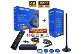 Conversor Kit TV Digital Completo Aquário DTV9000 Full HD Antena Interna Booster HDMI, USB Gravador Conversor Kit TV Digital Completo Aquário DTV9000 Full HD Antena Interna Booster HDMI, USB Gravador