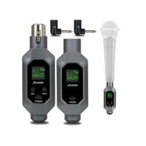 Conversor Microfone Sem Fio Vedo VD6701 Transmissor Receptor XLR UHF