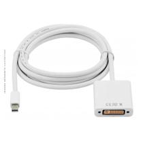 Conversor Mini DisplayPort (Macho) Para DVI 24+5 (Fêmea), Branco - AA-701-20 Conversor Mini DisplayPort (Macho) Para DVI 24+5 (Fêmea), Branco - AA-701-20