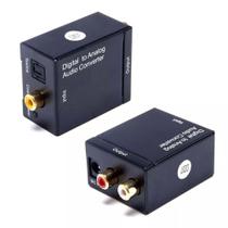 Conversor Óptico Coaxial Digital P/ Som Analógico Saida Rca