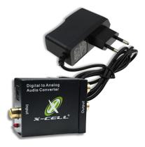 Conversor Optico Para Rca Adaptador de Audio Digital Analogico - X-CELL
