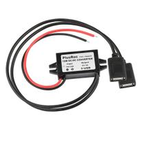 Conversor PlusROC Waterproof 12V/24V para 5V 3A 15W com USB
