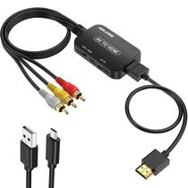 Conversor RCA para HDMI ABLEWE com cabo RCA e cabo HDMI Conversor RCA para HDMI ABLEWE com cabo RCA e cabo HDMI