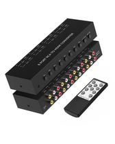 Conversor RCA para HDMI OSEtub de 8 portas com suporte 1080P Conversor RCA para HDMI OSEtub de 8 portas com suporte 1080P