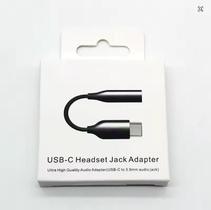 Conversor Tipo C para P2 Adaptador Áudio para Fone de Ouvido Compatível com Celulares Android, Tablet e Notebook
