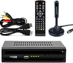 Conversor Tv de Sinal Analógico Para Digital com Antena interna HDTV - SET TPO BOX - SET TOP BOX