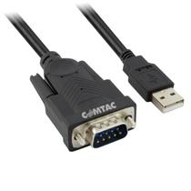 Conversor USB para DB9 Serial RS232 1,8 Metros Comtac 9037 Conversor USB para DB9 Serial RS232 1,8 Metros Comtac 9037