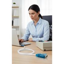 Conversor USB para Serial RS232 DB9 9 Pinos Azul