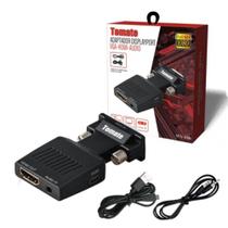 Conversor VGA para HDMI 1080p com áudio P2 Tomate - MTV-650