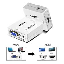 Conversor VGA Para HDMI com Audio e Alimentação USB - Tomate