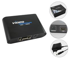 Conversor VGA para HDMI com Entrada de Áudio P2 - CHIP SCE - CHIP SCE