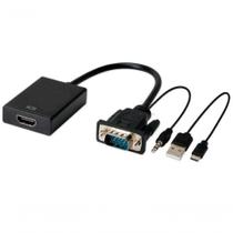 Conversor Vga Para Hdmi Saída 1080p Hd Tv Hdtv áudio P2