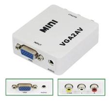 Conversor Vga Para Rca Av Branco Conversor Vga Para Rca Av Branco