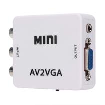 Conversor VGA para vídeo, adaptador composto para VGA, branco Conversor VGA para vídeo, adaptador composto para VGA, branco