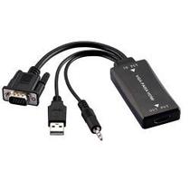 Conversor vga x hdmi c audio full hd