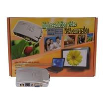 Conversor Video Vga Para Rca Av Ou Para S-video Adaptador Tv