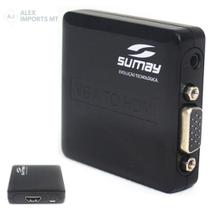 Converte Vga Áudio para Hdmi Fêmea Inverte Barato e Bom Converte Vga Áudio para Hdmi Fêmea Inverte Barato e Bom