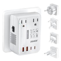 Convertidor de energía DOACE 350W inalámbrico de 220V a 110V con 4 puertos USB y 220V