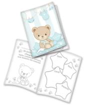 Convite Chá De Bebê Ursinho Azul Com 8 Festcolor Convite Chá De Bebê Ursinho Azul Com 8 Festcolor